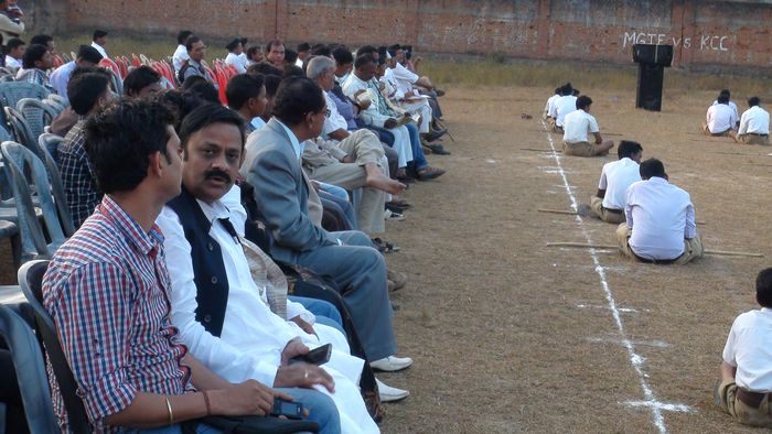 Murli Sharma at an RSS youth camp in Karanjia